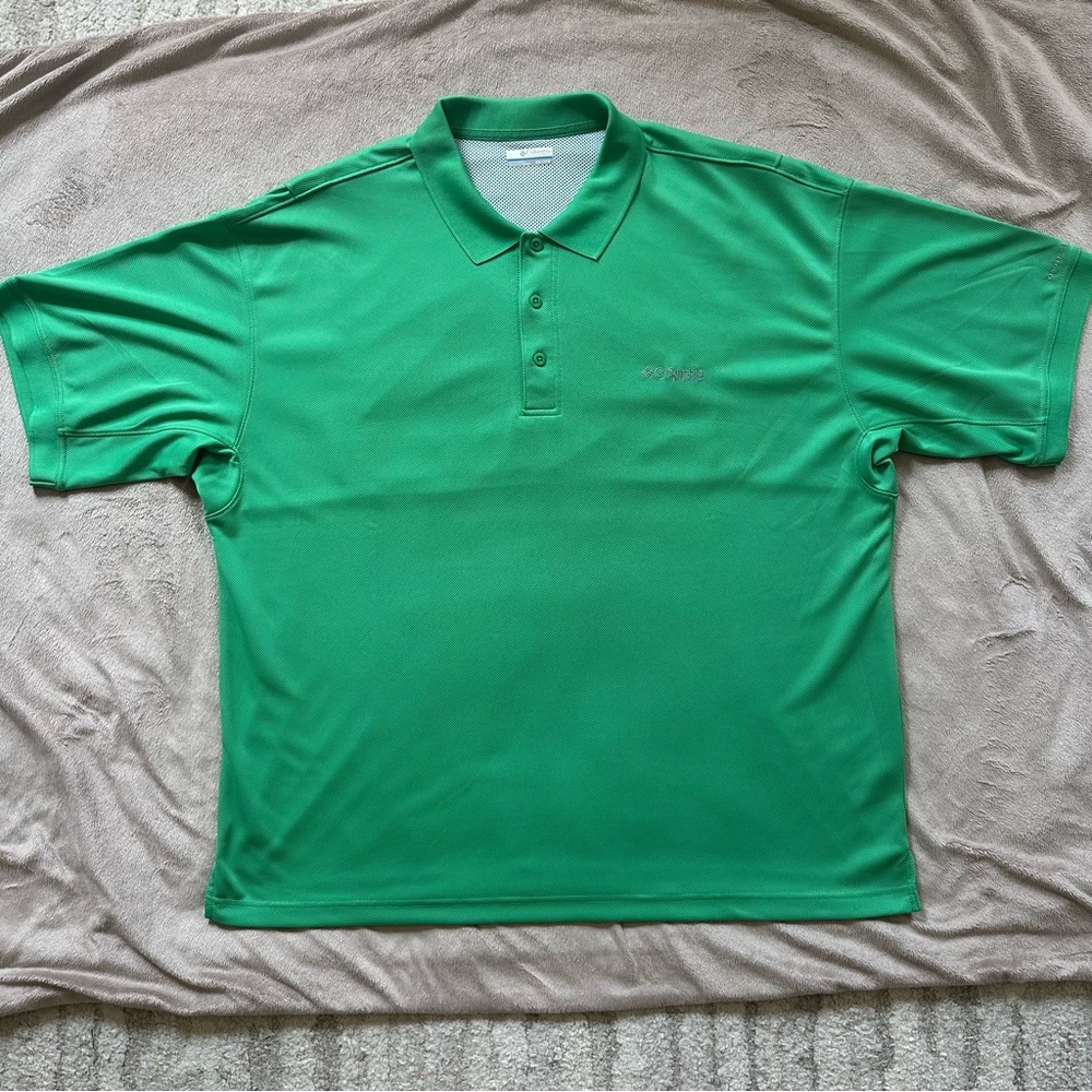 EUC Columbia PFG Men’s XXL Performance Fishing Gear Vented Polo Omni-Shade